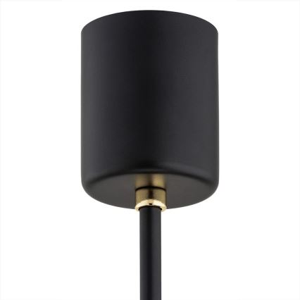 Argon 6143 - Candelabro suspenso CAMELOT PLUS 3xE27/15W/230V preto/branco/dourado