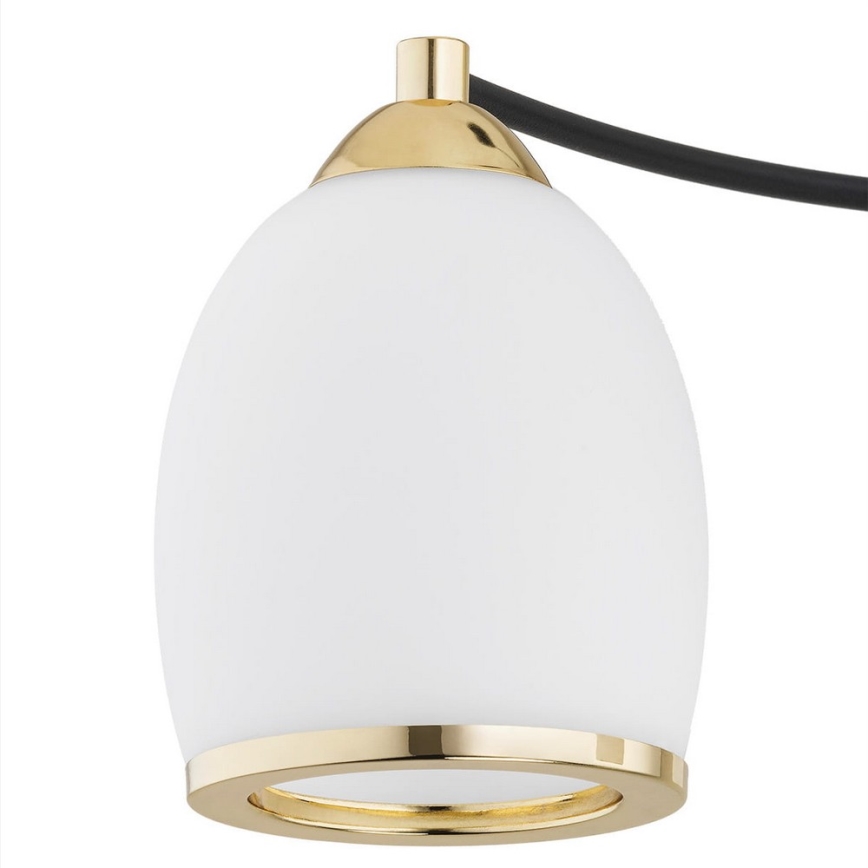 Argon 6144 - Candelabro suspenso AVILA PLUS 3xE27/15W/230V preto/dourado/branco