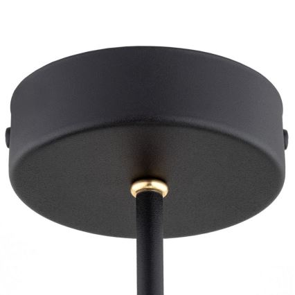 Argon 6150 - Candelabro suspenso AMALFI 3xE27/15W/230V preto/branco
