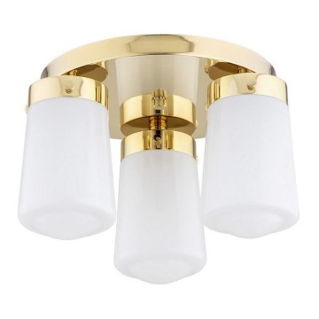 Argon 6165 - Candelabro montado à superfície PASADENA 3xE27/15W/230V dourado/branco