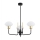Argon 6166 - Candelabro suspenso RAVELLO 3xE14/15W/230V preto/dourado