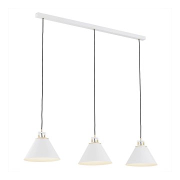 Argon 6173 - Candelabro suspenso ORTE 3xE27/15W/230V branco