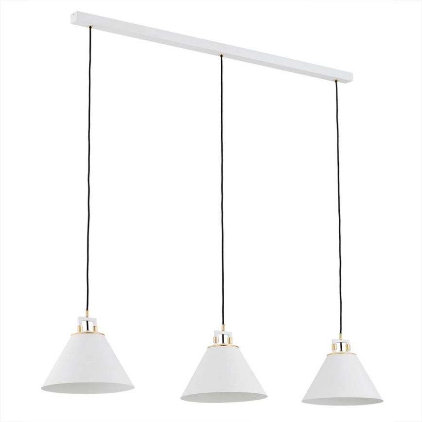 Argon 6173 - Candelabro suspenso ORTE 3xE27/15W/230V branco