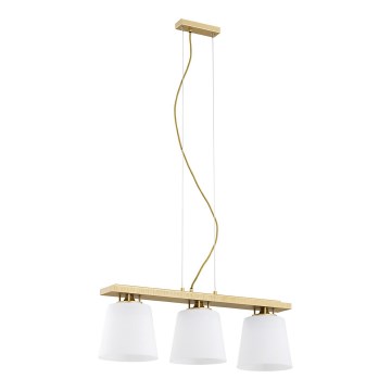 Argon 6250 - Candelabro suspenso ARDEN 3xE27/15W/230V dourada