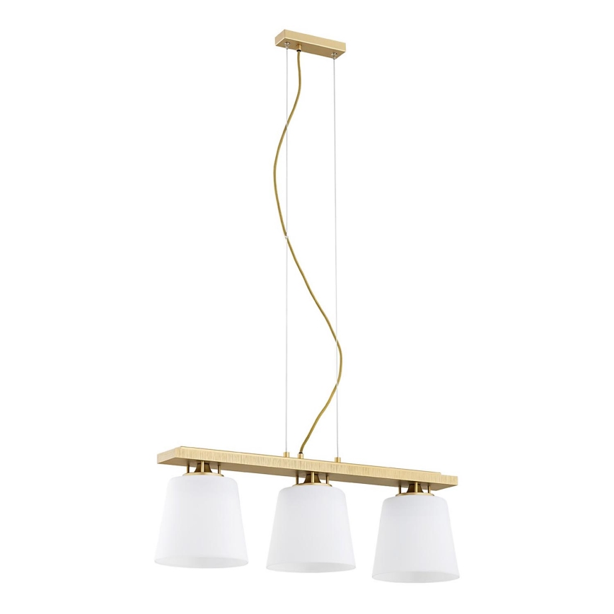 Argon 6250 - Candelabro suspenso ARDEN 3xE27/15W/230V dourada