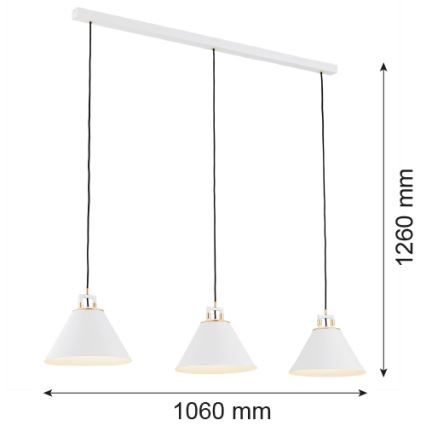Argon 6291 - Iluminação de teto FABIO 3xE14/7W/230V alabastro branco