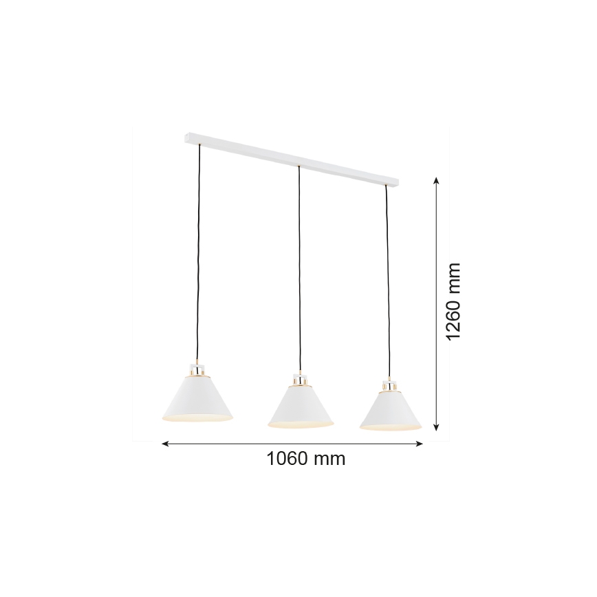 Argon 6291 - Iluminação de teto FABIO 3xE14/7W/230V alabastro branco