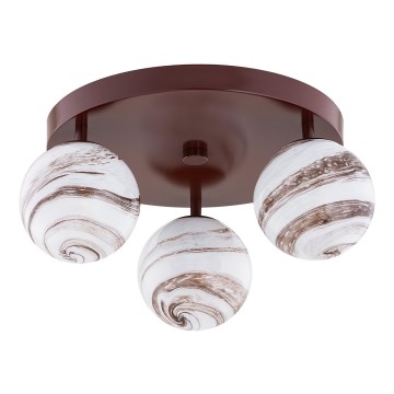 Argon 6292 - Iluminação de teto FABIO 3xE14/7W/230V alabastro castanho