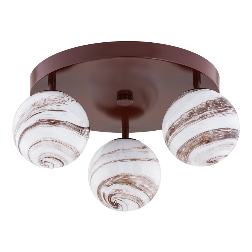 Argon 6292 - Iluminação de teto FABIO 3xE14/7W/230V alabastro castanho