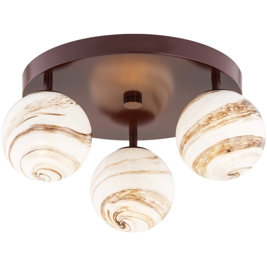 Argon 6292 - Iluminação de teto FABIO 3xE14/7W/230V alabastro castanho