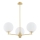 Argon 6307 - Candeeiro suspenso PALOMA 3xE14/7W/230V dourado/branco
