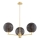 Argon 6310 - Candeeiro suspenso PALOMA 3xE14/7W/230V dourado/preto