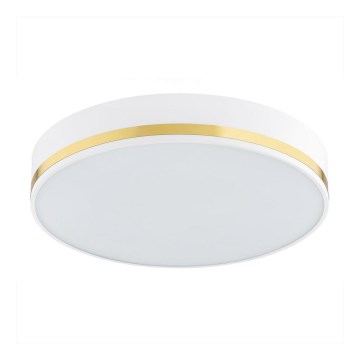 Argon 7035 - Iluminação de teto AMORE 2xE27/15W/230V diâmetro 35 cm branco/dourado