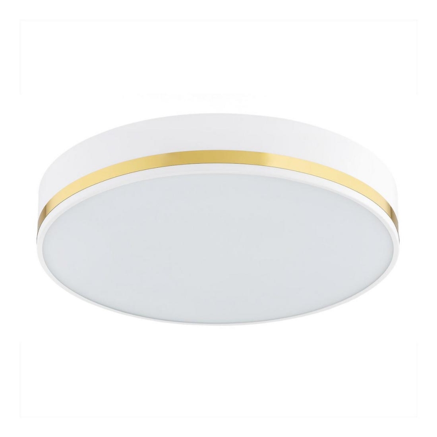 Argon 7035 - Iluminação de teto AMORE 2xE27/15W/230V diâmetro 35 cm branco/dourado