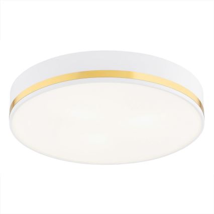 Argon 7035 - Iluminação de teto AMORE 2xE27/15W/230V diâmetro 35 cm branco/dourado