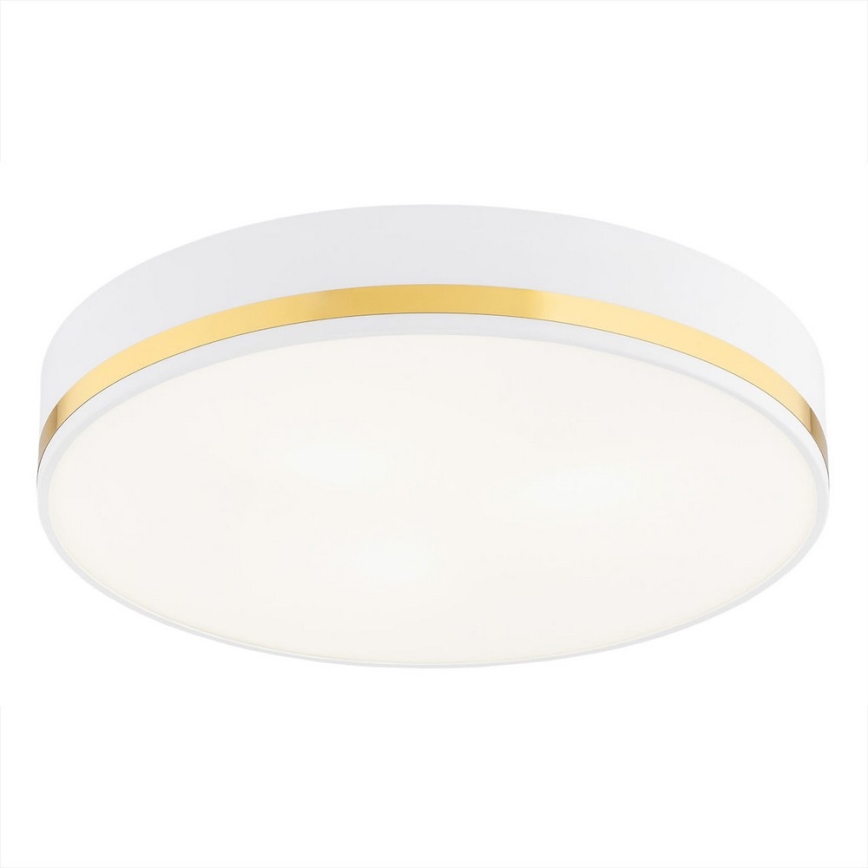 Argon 7035 - Iluminação de teto AMORE 2xE27/15W/230V diâmetro 35 cm branco/dourado