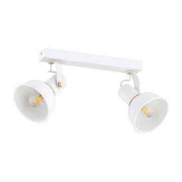 Argon 7036 - Foco TWIST 2xE14/7W/230V branco/dourado
