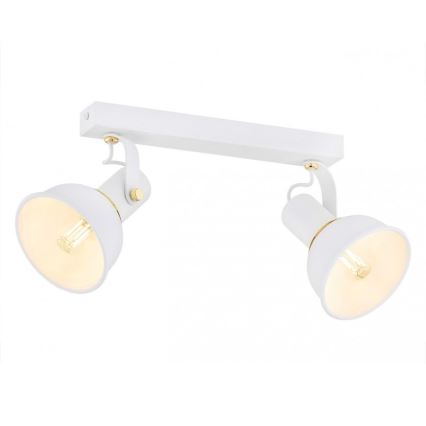 Argon 7036 - Foco TWIST 2xE14/7W/230V branco/dourado