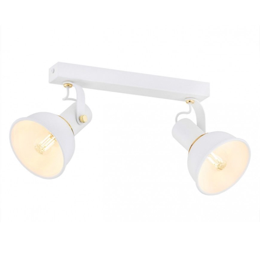 Argon 7036 - Foco TWIST 2xE14/7W/230V branco/dourado
