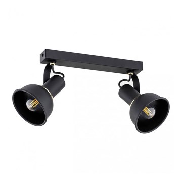 Argon 7037 - Foco TWIST 2xE14/7W/230V preto/dourado