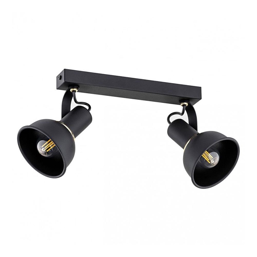 Argon 7037 - Foco TWIST 2xE14/7W/230V preto/dourado
