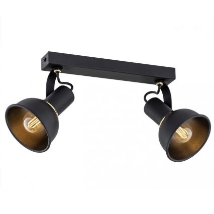 Argon 7037 - Foco TWIST 2xE14/7W/230V preto/dourado