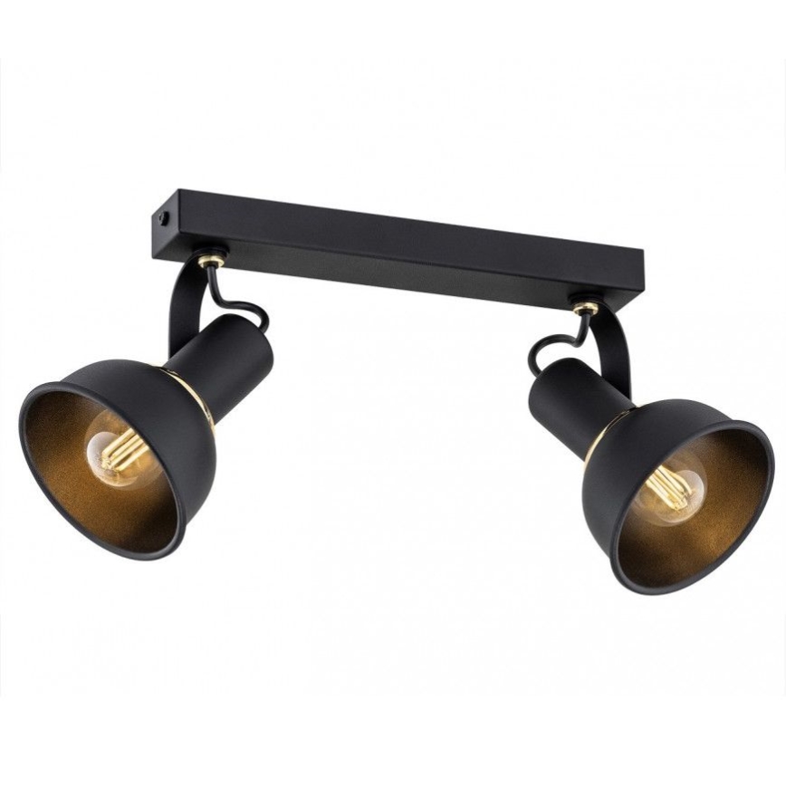 Argon 7037 - Foco TWIST 2xE14/7W/230V preto/dourado