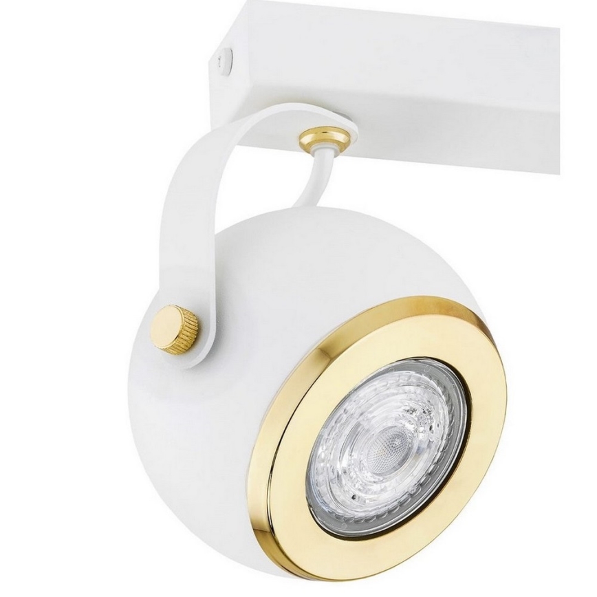 Argon 7038 - Foco KOS PLUS 2xGU10/5W/230V branco/dourado