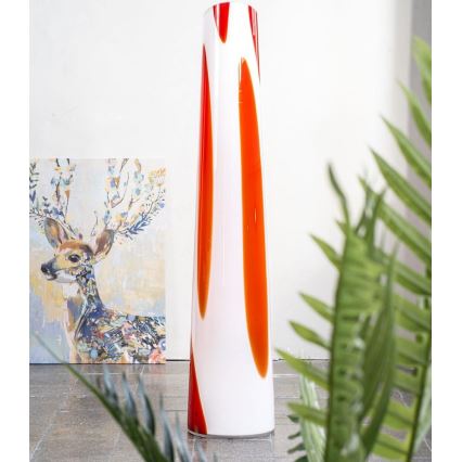 Argon 7042 - Lâmpada de pé POLONIA 2xE27/15W/230V branco/vermelho