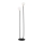 Argon 7073 - Candeeiro de chão FERRONE 2xE14/7W/230V preto/branco/dourado