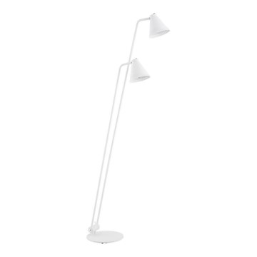 Argon 7076 - Candeeiro de chão AVALONE 2xE27/15W/230V branco