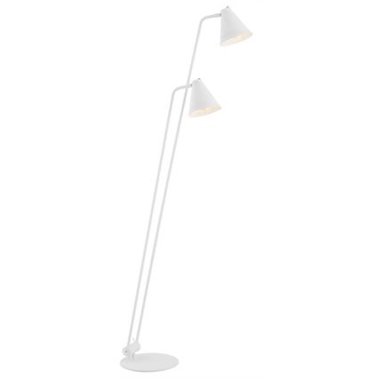 Argon 7076 - Candeeiro de chão AVALONE 2xE27/15W/230V branco