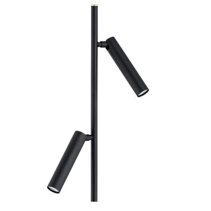 Argon 7082 - Candeeiro de chão TORRE 2xG9/6W/230V preto