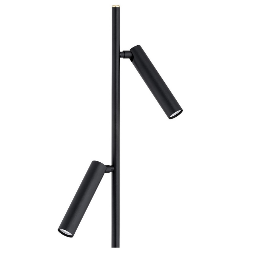 Argon 7082 - Candeeiro de chão TORRE 2xG9/6W/230V preto
