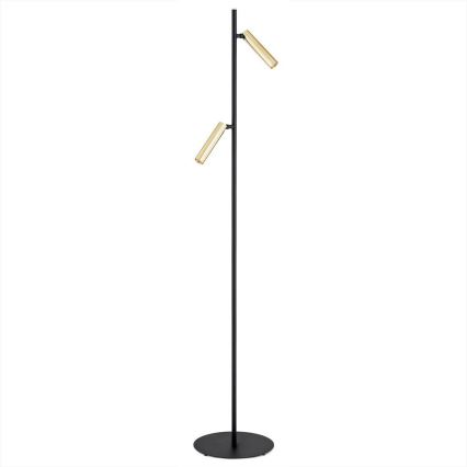 Argon 7083 - Candeeiro de chão TORRE 2xG9/6W/230V preto/latão