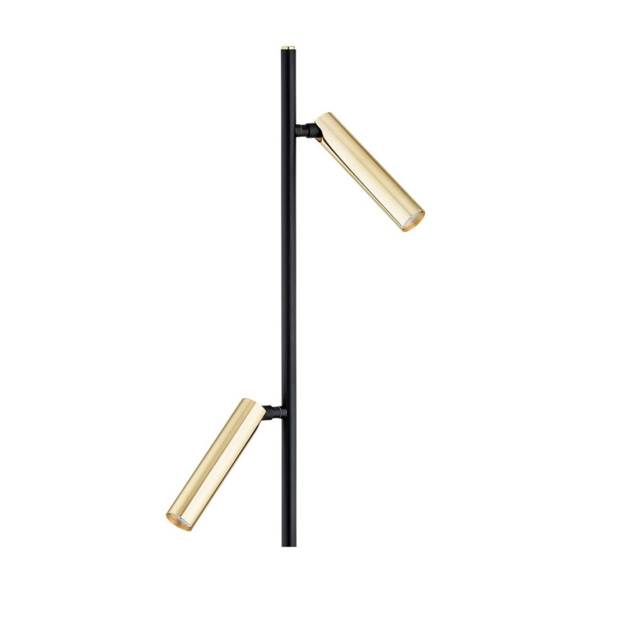 Argon 7083 - Candeeiro de chão TORRE 2xG9/6W/230V preto/latão