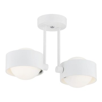 Argon 7088 - Candelabro suspenso MASSIMO PLUS 2xG9/6W/230V branco