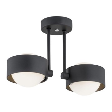 Argon 7089 - Candelabro suspenso MASSIMO PLUS 2xG9/6W/230V preto