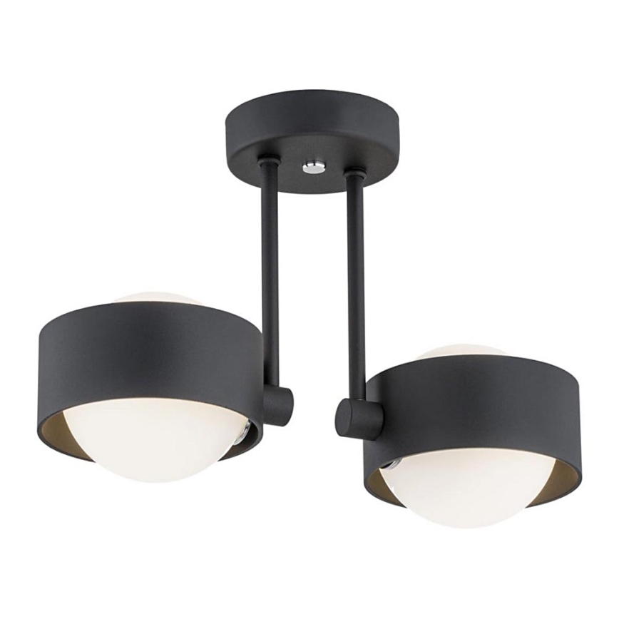 Argon 7089 - Candelabro suspenso MASSIMO PLUS 2xG9/6W/230V preto