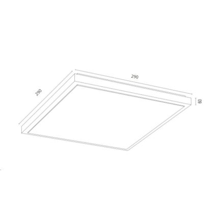 Argon 7167 - Iluminação de teto CARLSON 2xE27/15W/230V 29x29 cm dourada