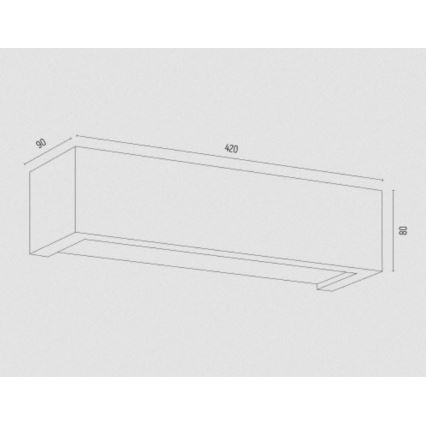 Argon 7168 - Iluminação de parede CASERTA 2xE27/15W/230V 42 cm