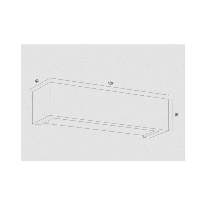 Argon 7169 - Iluminação de parede CASERTA 2xE27/15W/230V 42 cm