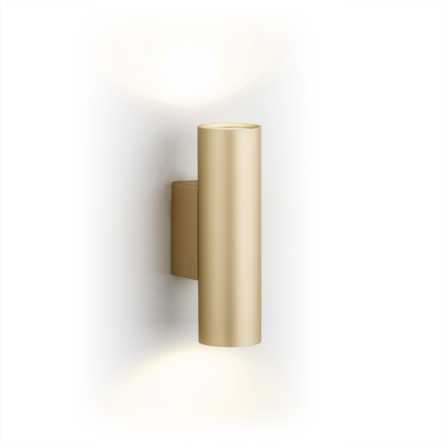 Argon 7178 - Iluminação de parede MITOS PLUS 2xGU10/5W/230V dourada