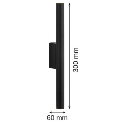 Argon 7222 - Iluminação de parede LED GRECO 2xLED/4,2W/230V 3000K preto