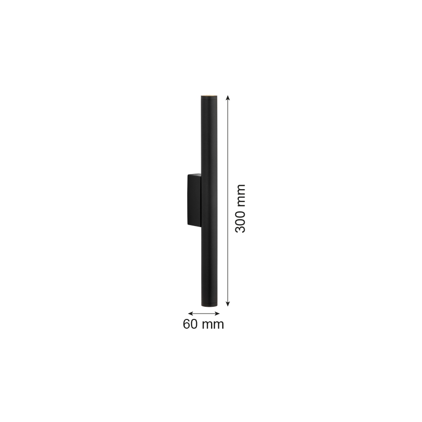 Argon 7222 - Iluminação de parede LED GRECO 2xLED/4,2W/230V 3000K preto