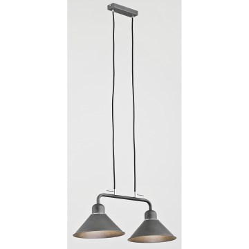 Argon 767 - Luz pendente DŻERBA 2xE27/60W/230V
