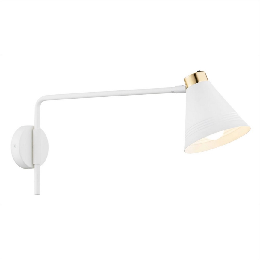 Argon 8007 - Candeeiro de parede AVALONE 1xE27/15W/230V 57 cm branco/dourado