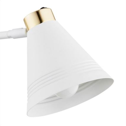 Argon 8007 - Candeeiro de parede AVALONE 1xE27/15W/230V 57 cm branco/dourado