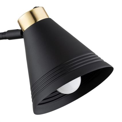 Argon 8008 - Candeeiro de parede AVALONE 1xE27/15W/230V 34 cm preto/dourado