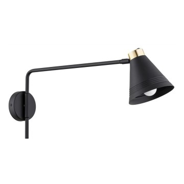 Argon 8009 - Candeeiro de parede AVALONE 1xE27/15W/230V 57 cm preto/dourado